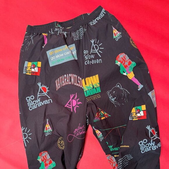 Retro Street Style Set – Vintage Geometric Sport Jacket + Go Slow Caravan Hiking - Picture 10 of 12